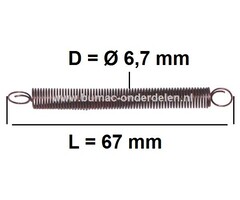 Regulateurveer voor B&S Sprint - Quatro - Classic Motor, Regelveer voor bediening van de Gasklep bij Carburateur op Grasmaaier, Gazonmaaier, Cirkelmaaier, Benzinemaaier, Loopmaaier, Briggs & Stratton