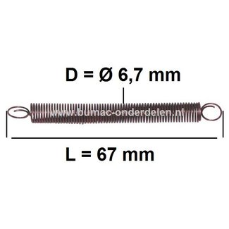 Regulateurveer voor B&S Sprint - Quatro - Classic Motor, Regelveer voor bediening van de Gasklep bij Carburateur op Grasmaaier, Gazonmaaier, Cirkelmaaier, Benzinemaaier, Loopmaaier, Briggs & Stratton