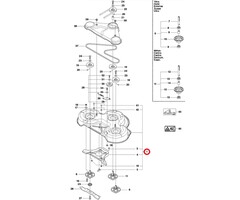 Maaidek 94 cm met Mulchplug voor HUSQVARNA, JONSERED, MCCULLOCH, PARTNER, ZENOAH FR2211 M, FR2213 MA, FR2215 MA, FR2215 MA 4x4, FR2215 MA 4X4, FR2216 MA, FR2216 MA 4x4, FR2216 MA 4X4, M125, M125-94FH, P11-C94, FMZ1300, FMZ1400T op Zitmaaiers - Trekkers -