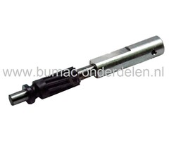 Oliepomp As voor Husqvarna 327 - 340 - 345 - 350 - 435 - 445 - 450, Kettingzaag - Motorzaag - Bosmaaier - Strimmer, Husqvarna - Jonsered - Mc Culloch - Partner - Poulan, Olie Pomp voor Smering van Zaagblad, Zaagketting, onderdeel