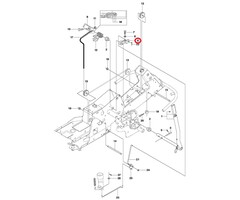 Houder voor Koppeling van Maaihoogte Instelling op HUSQVARNA, JONSERED, PARTNER, MCCULLOCH, ZENOAH PR17, PR17 AWD, PROFLEX 1200, PROFLEX 18, PROFLEX 20, PROFLEX 21, PROFLEX 21 AWD, PROFLEX 21 II, R 422 Ts, R 422 Ts AWD, R13 C5, R15 T AWD, R15 Ts AWD, R2