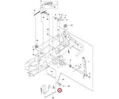 Tussenstuk Koppelingstang Maaihoogte Instelling voor HUSQVARNA, JONSERED, PARTNER, MCCULLOCH, ZENOAH R13 C5, R15 T AWD, R15 Ts AWD, R213 C, R214 T, R214 T AWD, R214 TC, R214C, R215 TX, R216, R216 AWD, R216 T AWD, R216TAWD, R316 T, R316 T AWD, R