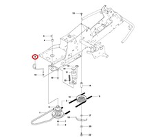 V-Snaar Geleider voor Rijaandrijving voor HUSQVARNA, JONSERED, PARTNER, MCCULLOCH, ZENOAH R213 C, R214 T, R214 T AWD, R214 TC, R214C, R215 TX, R216, R216 AWD, R216 T AWD, R216TAWD, R316 T, R316 T AWD, R316 Ts AWD, R316 TXs AWD, R318, R320 AWD, R418 TS AWD
