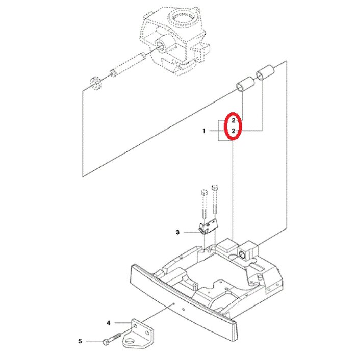 Glijlager voor HUSQVARNA, JONSERED, MCCULLOCH, PARTNER, ZENOAH P520 D, P520 D with Cabin, P524, P524EFI, P525 D, P525 D with Cabin, P535HX, PR17, PR17 AWD, PROFLEX 18, PROFLEX 20, PROFLEX 21, PROFLEX 21 AWD, PROFLEX 21 II, PT26 D, R 422 Ts, R 422 Ts AWD,