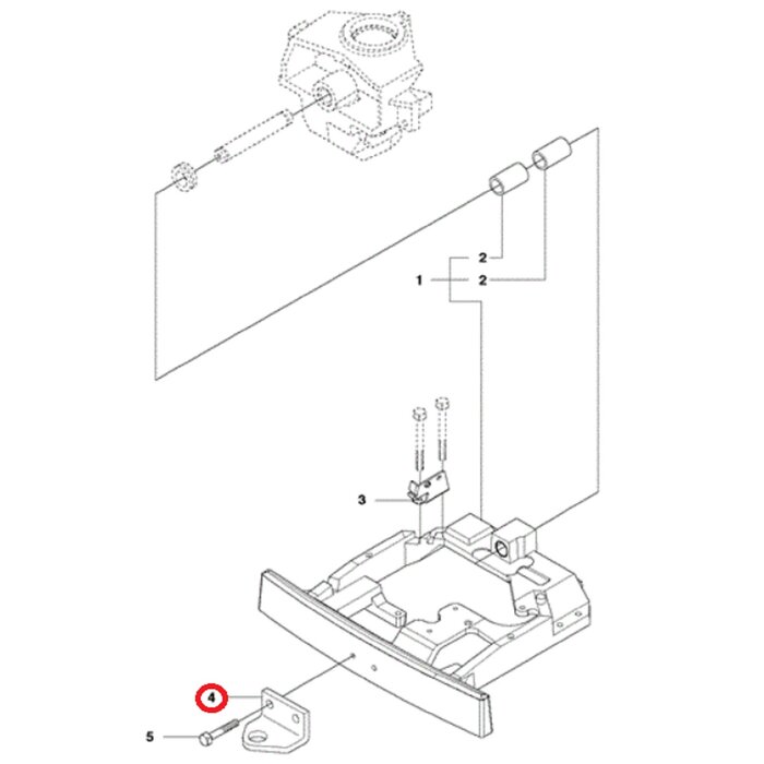 Trekhaak voor HUSQVARNA, JONSERED, MCCULLOCH, PARTNER, ZENOAH P520 D, P520 D with Cabin, P524, P524EFI, P525 D, P525 D with Cabin, P535HX, PR17, PR17 AWD, PROFLEX 18, PROFLEX 20, PROFLEX 21, PROFLEX 21 AWD, PROFLEX 21 II, PT26 D, R 422 Ts, R 422 Ts AWD, R