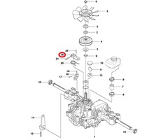 Hefboom voor Bediening van  Hydrostaat voor HUSQVARNA, JONSERED, PARTNER, MCCULLOCH, FLYMO, ZENOAH TUFF TORQ K46 AW, K46, K46 BT, K46AW, K46BA, K46BN, K46BN1, K46H, K46I, K574A, K574R, K574RA, KTM10, KTM10C, KTM10D, KTM10L, KTM10LB, KTM10S, KTM10TKTM13T,