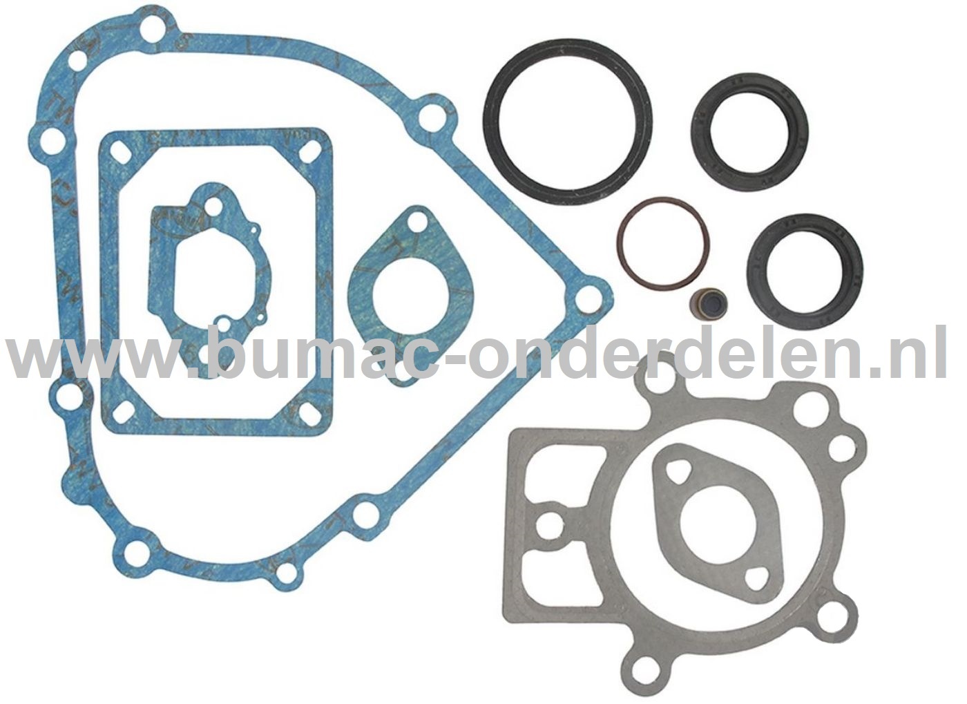Pakkingset voor Briggs & Stratton Motoren  met een Horizontale Krukas op Grasmaaiers, Gazonmaaiers, Cirkelmaaiers, Benzinemaaiers, Loopmaaiers Pakking Set, Afdichtingset, Afdichting 19H132, 19H232, 19L132, 19L237, 201332, 201412, 202337