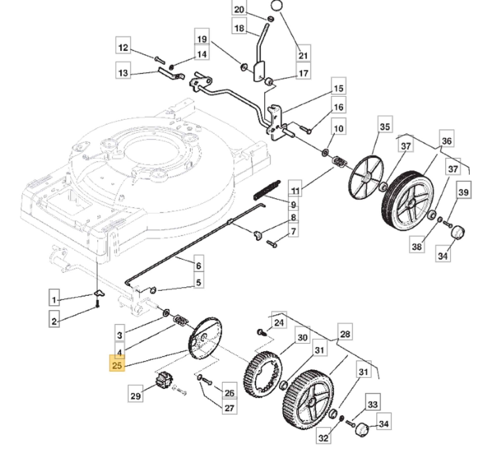 Wielplaat Aluminium voor STIGA, CASTELGARDENE, MOUNTFIELD, ALPINA  op Grasmaaiers, Loopmaaiers, Gazonmaaiers Wiel Beschermplaat, Wielbeschermer, Wiel Plaat MC534, MULTICLIP 51, MULTICLIP 53, MULTICLIP PRO 51, MULTICLIP PRO 53, MULTICLIP RENTAL 53