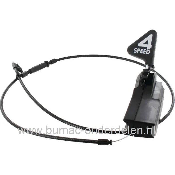 Versnellingskabel met Hendel voor STIGA, CASTELGARDEN, MOUNTFIELD, ALPINA op Loopmaaiers, Grasmaaiers, Gazonmaaiers Gaskabel MULTICLIP 50, MULTICLIP 53, MULTICLIP PRO 50, MULTICLIP PRO 53, XSIM52, XSM52