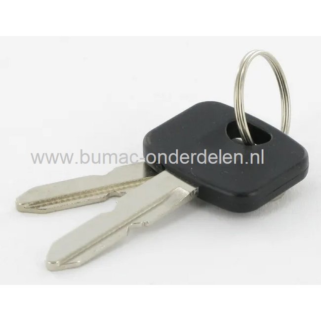 2 X Contactsleutel voor Castelgarden, Stiga, Mountfield, Alpina Zitmaaier - Frontmaaier, 1538H, 1538M, 1698H, 827H, 84B, 945B, 98B, 98SD, AT1 66, AT2 72, AT3 108, AT3 72, BH, AT4 108, AT4 84, AT5 98, Autan, BT84, Black 98, BT98, Combi 1066, Estate 2084,