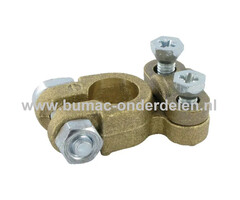 Accuklem - Pool te schroeven voor Conische Polen De accuklemmen zorgen dat de Accu en de Stroomkabels met elkaar in contact staan Trekker, Zitmaaier, Tuintrekker, Frontmaaier, Grasmaaiers, Accuklem, Batterijklem, Accupoolklem