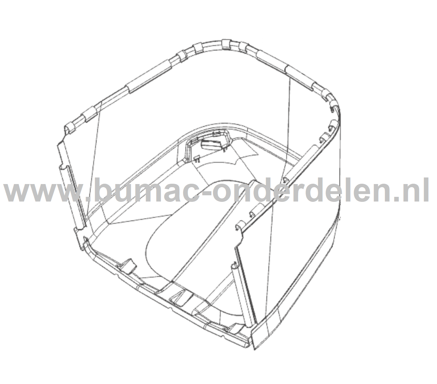 Vangzak voor ALKO, SOLO Zitmaaiers, Tuintrekkers, Grasmaaiers Opvangzak, Graszak T 15-95.5 HD-A, T 20-105.5 HDE, T 15-105.6 HD-A, T 23-125.5 HD, T 16-105.6 HD