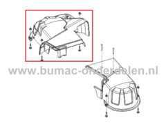 Beschermkap V-Snaar Rechts voor ALKO, SOLO Zitmaaiers, Tuintrekkers, Grasmaaiers Riembescherming, V Snaar Bescherming, Bescherm Kap, Beschermer T 16-105.4 HD, T 20-105.6 HD, T 16-105.6 HD, T 15-105.6 HD-A