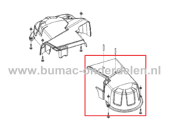 Beschermkap V-Snaar Links voor ALKO, SOLO Zitmaaiers, Tuintrekkers, Grasmaaiers Riembescherming, V Snaar Bescherming, Bescherm Kap, Beschermer T 16-105.4 HD, T 20-105.6 HD, T 16-105.6 HD, T 15-105.6 HD-A