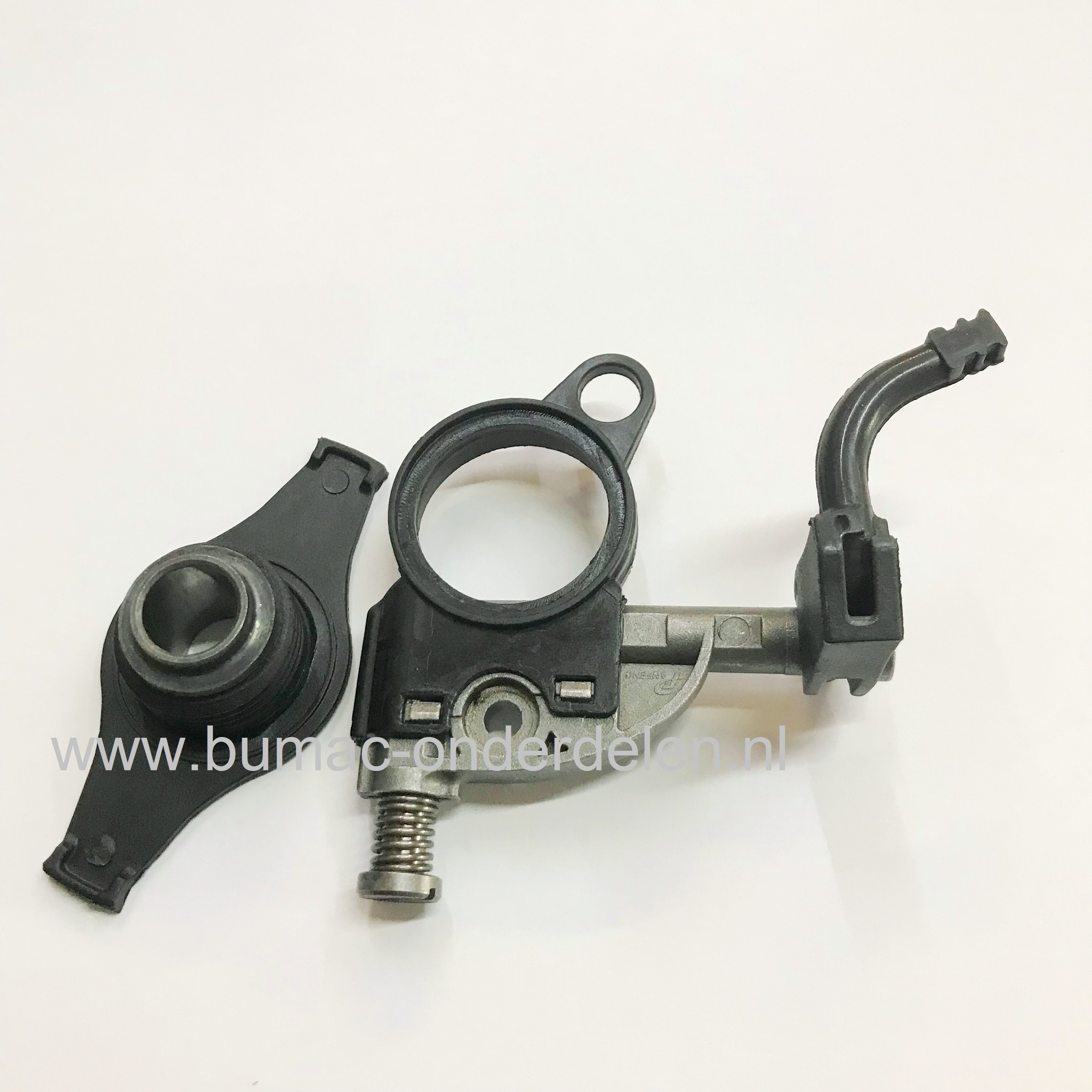 Oliepomp met Wormwiel voor Castelgarden, Stiga, Mountfield, Alpina Kettingzaag, Motorzagen, Benzinezagen AC38, AC42, AC46, AC52, ACS538, ACS542, ACS546, ACS552, CS540, CS545, CS750, MC3814, MC4216, MC5218, MF2500, OM410MF, SP386, SP426, SP466, SP526