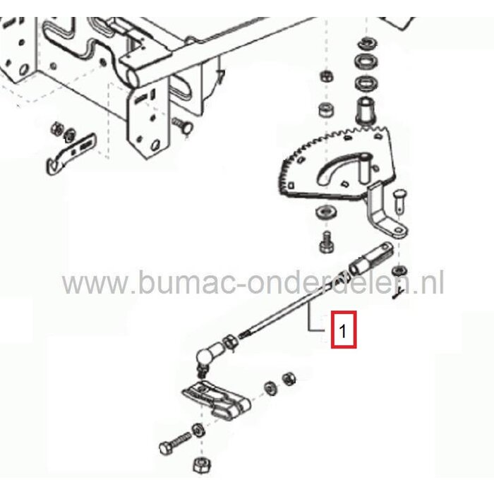 Stuurstang Alko en Brill Zitmaaier - Frontmaaier - Tuintrekker, T17-102HD Marina