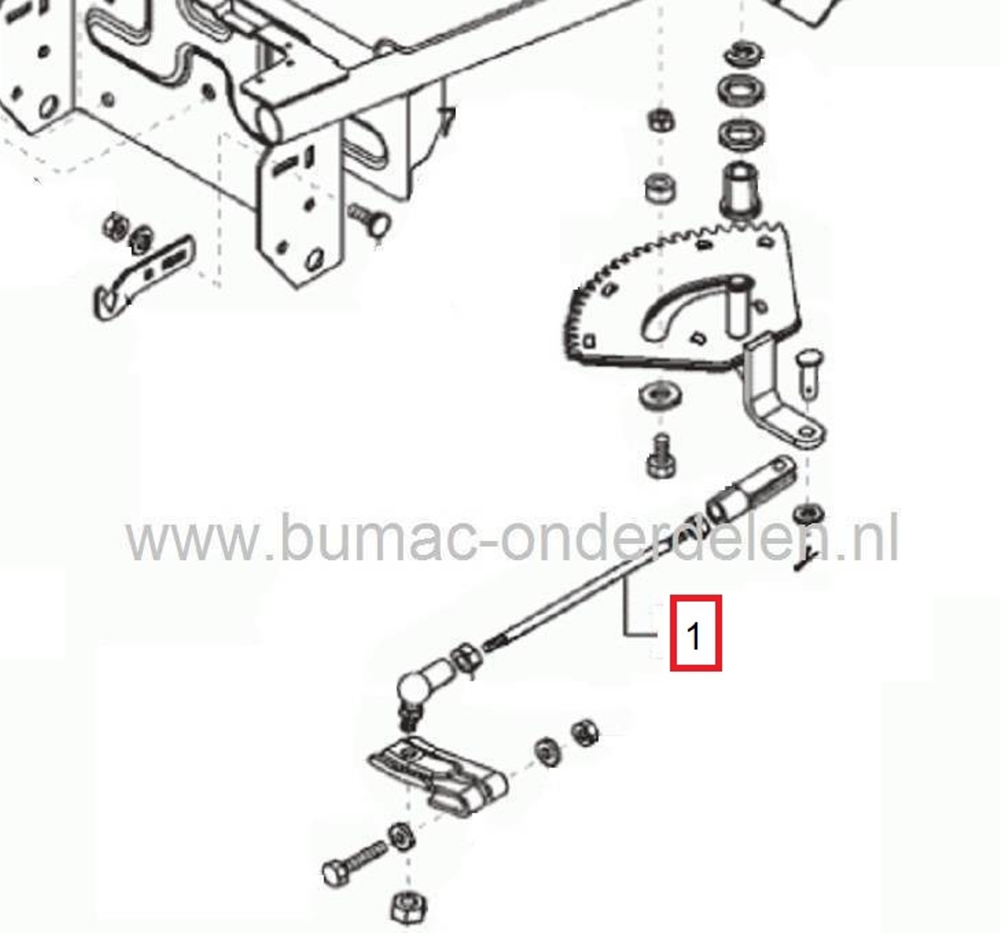 Stuurstang Alko en Brill Zitmaaier - Frontmaaier - Tuintrekker, T17-102HD Marina
