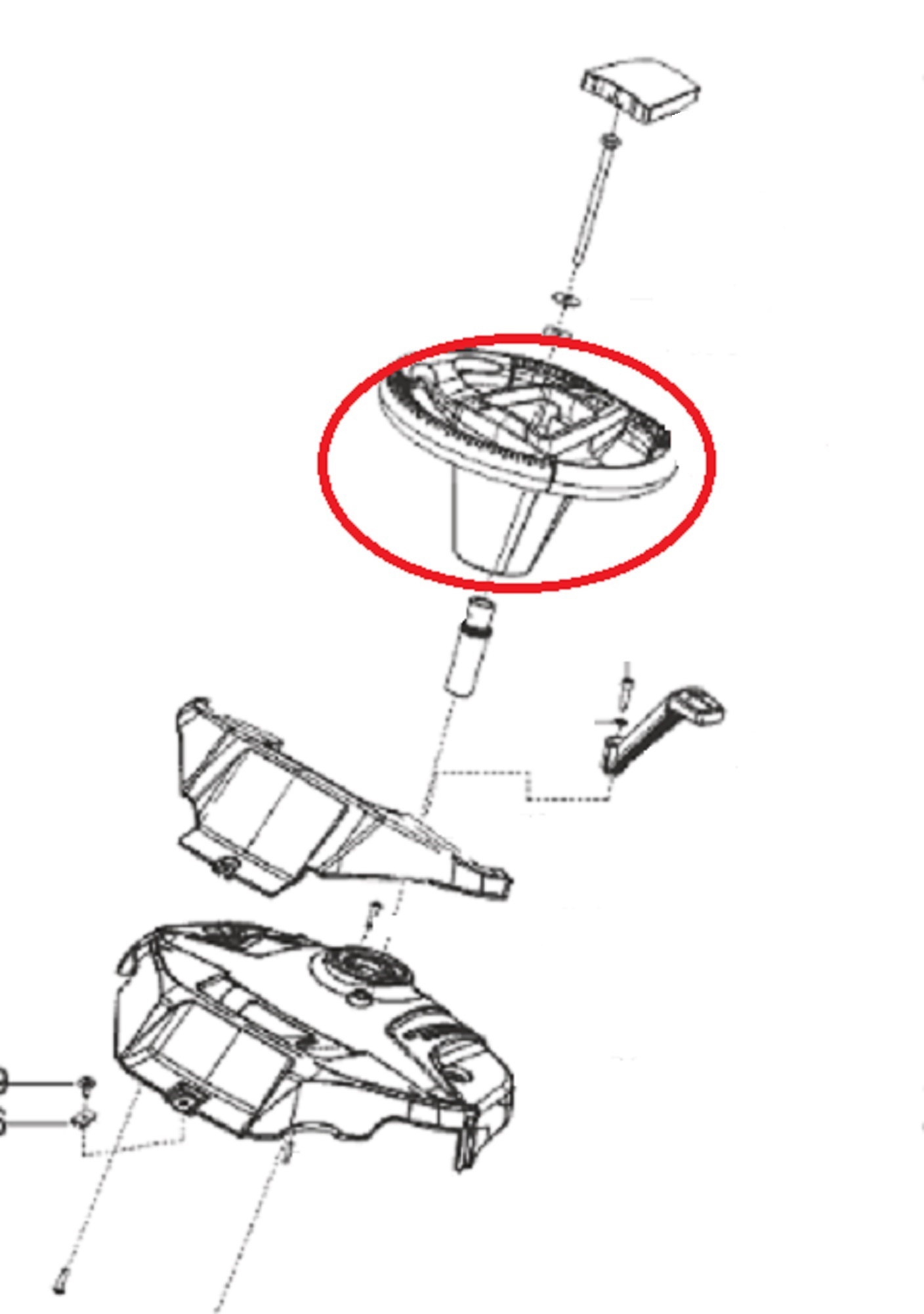 Stuurwiel voor ALKO, SOLO, BRILL Zitmaaiers, Trekkers, Tuintrekkers, Grasmaaiers Stuur, Stuur Wiel T20-105.5 HDE V2, T23-125.5 HDE V2
