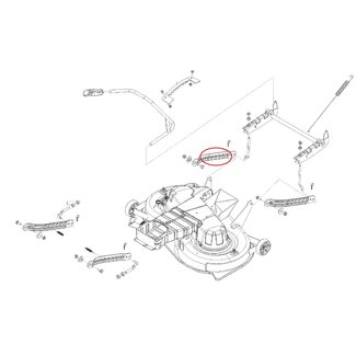 Verbindingsstang Maaidek Hoogte Instelling voor ALKO, SOLO, BRILL Zitmaaiers, Tuintrekkers, Grasmaaiers Achterbrug, Hendel, Verbinding Stang T20-105.5 HDE V2, T23-125.5 HDE V2, T22-11.7 HDS AV2