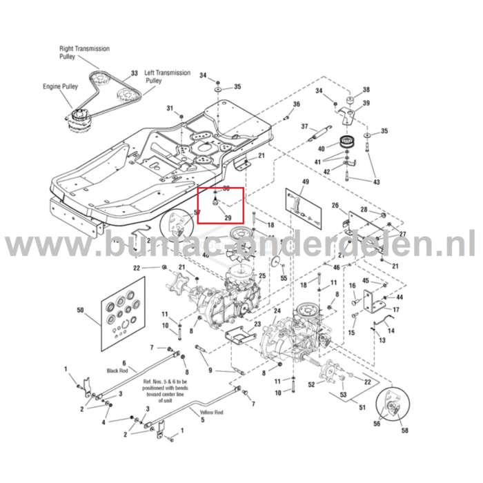 Bout 5/16-18 voor Hoogteverstelling Maaidek op Murray Zitmaaiers, Tuintrekkers, Grasmaaiers Bout, Maaihoogte Instelling, Bevestiging, Hoogteverstelling Bout ZTS7500, ZTS6000, EMT175460, EMT20460, EYK175462H, YB1840RDFR, EMT16538RD, MT175420H, MT195420H, M