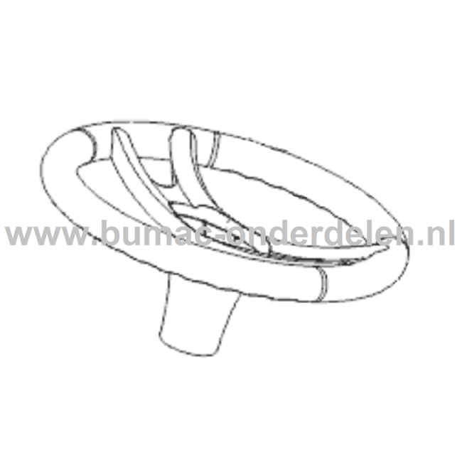 Stuur voor ALKO, SOLO Zitmaaiers, Tuintrekkers, Grasmaaiers Stuurwiel, Stuur T13-85LUX, T15-92HD, T13-92.7HP, T13-93.7HDS-A, T17.5-102 HYDRO, T18-110.6HDS