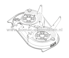 Maaidek 93 Cm voor ALKO, SOLO Zitmaaiers, Tuintrekkers, Grasmaaiers Maai Dek, Maaihuis, Maaidek T13-93.7HDS-A