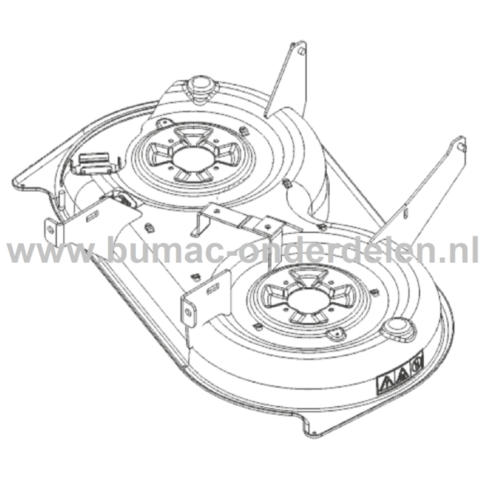 Maaidek 93 Cm voor ALKO, SOLO Zitmaaiers, Tuintrekkers, Grasmaaiers Maai Dek, Maaihuis, Maaidek T13-93.7HDS-A