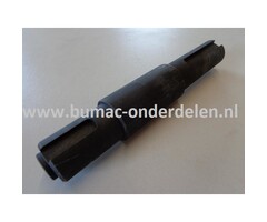 Mes-as voor Meshouder Links op ALKO, SOLO, BRILL Zitmaaiers, Trekkers, Tuintrekkers, Grasmaaiers Mes As, Mes-As T23-125.5 HDE V2