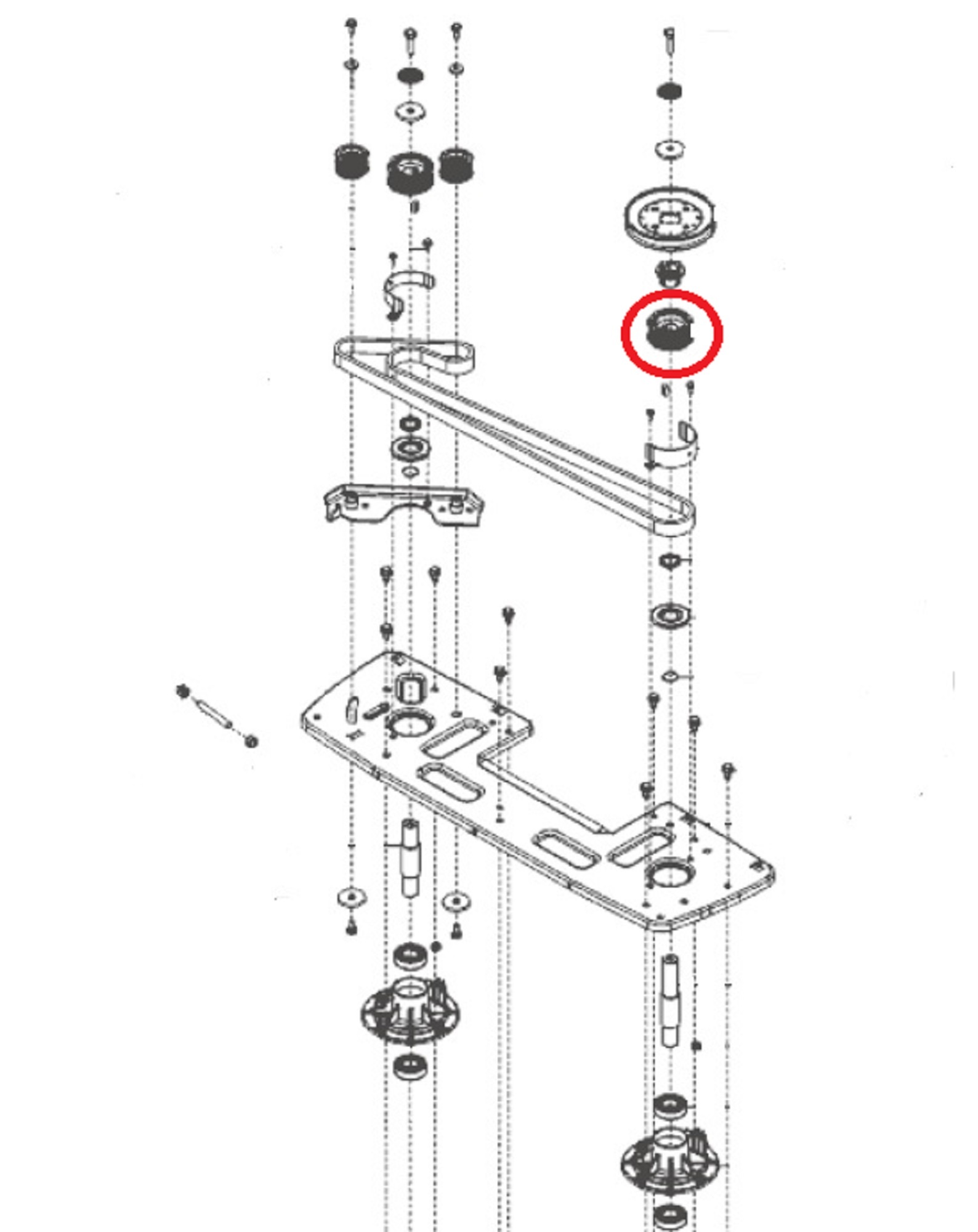 Getande Poelie voor ALKO, SOLO, BRILL Zitmaaiers, Trekkers, Tuintrekkers, Grasmaaiers Pouley, Poulie, Poely T23-125.5 HDE V2
