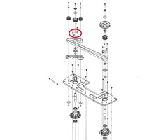 Riemgeleider Rechts voor ALKO, SOLO, BRILL Zitmaaiers, Trekkers, Tuintrekkers Riemgeleider, Snaar Geleider, Geleider T23-125.5 HDE V2