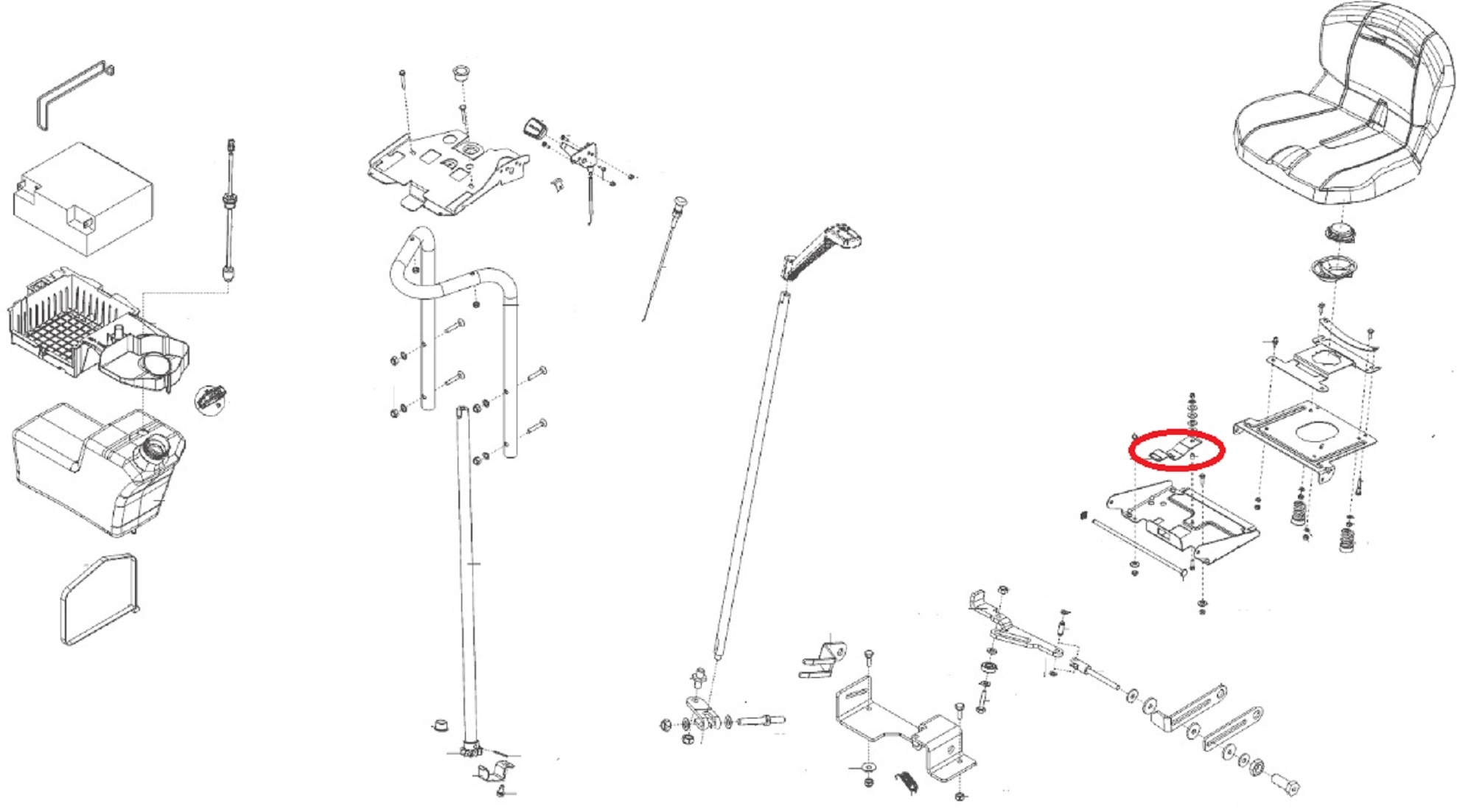 Vergrendelingsplaat Zitting op ALKO, SOLO, BRILL Zitmaaiers, Trekkers, Tuintrekkers, Grasmaaiers Vergrendeling Plaat, Vergrendelingsplaat Zitting, Vergrendelplaat T23-125.5 HDE V2, T20-105.5 HDE V2