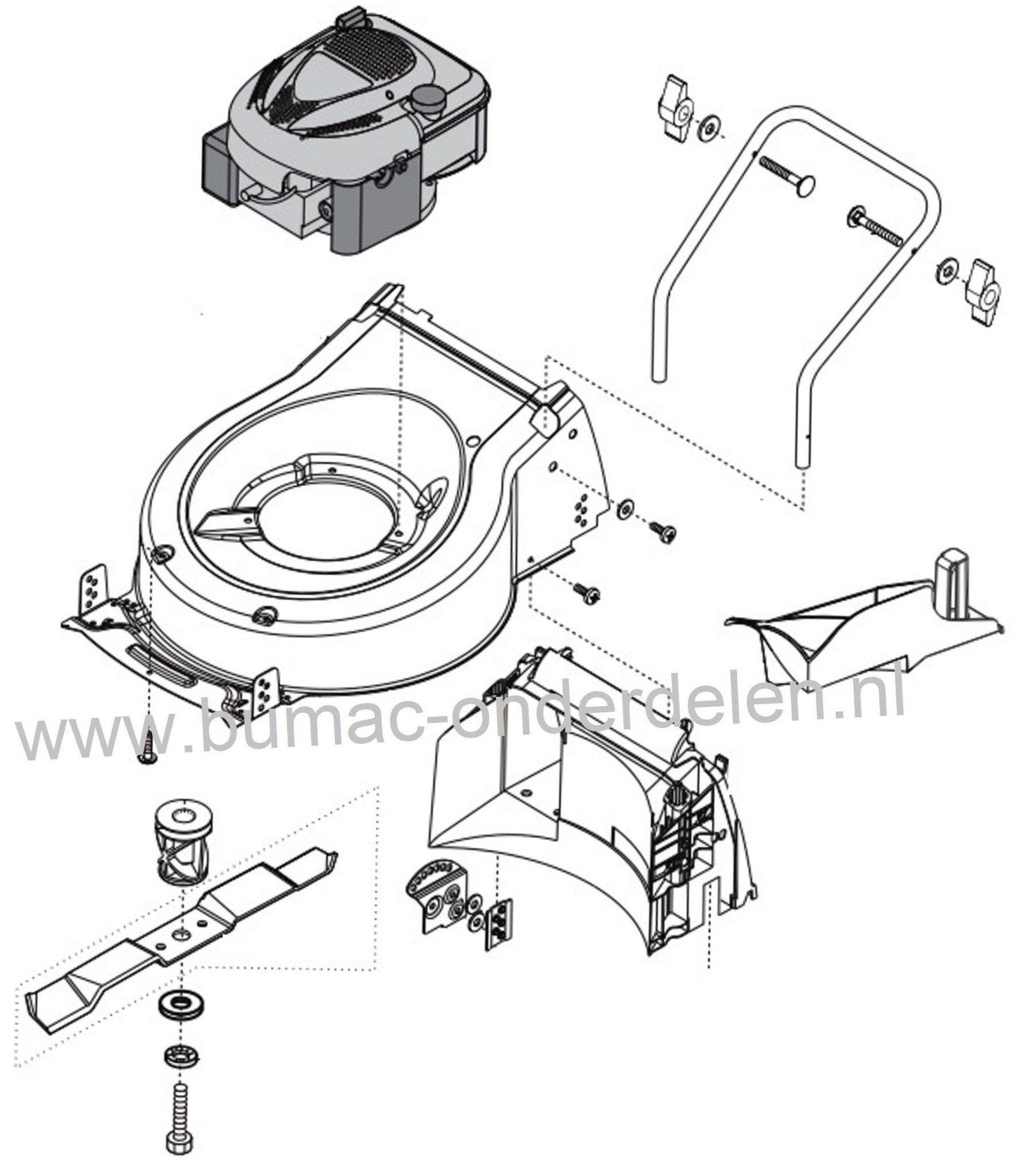 Mulchplug ALKO - BRILL Grasmaaier Alko Comfort Silver 42B Mulchkit, Mulchstop voor Alko en Brill Gazonmaaiers, Cirkelmaaiers, Benzinemaaiers, Loopmaaiers