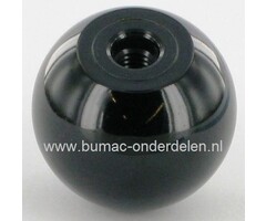 Knop Ø 50 mm, draad M16 voor diverse hendels van Grasmaaiers, Zitmaaiers, Frontmaaiers, Tuinfrees, Trilplaat, Tuintrekkers, Loopmaaiers, Cirkelmaaiers, Kogelknop voor Hendel, Knoppen voor Benzinemaaiers, Gazonmaaiers, Grasmachines Knop rond 50 mm