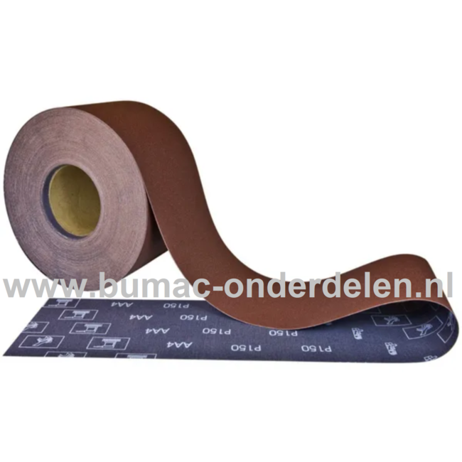 Ijzer - Metaal Schuurpapier P 40 - 50 mm, stevig papier waarop Schuurkorrels van slijpend materiaal is aangebracht Schuur papier voor Zitmaaier, Auto, Brommer, Fiets, Aanhanger, Trekker, Verwijderen Verflagen, Roest, Prijs per 100 cm