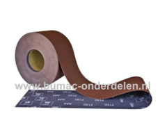Ijzer - Metaal Schuurpapier P 180 - 50 mm, stevig papier waarop Schuurkorrels van slijpend materiaal is aangebracht Schuur papier voor Zitmaaier, Auto, Brommer, Fiets, Aanhanger, Trekker, Verwijderen Verflagen, Roest, Prijs per 100 cm