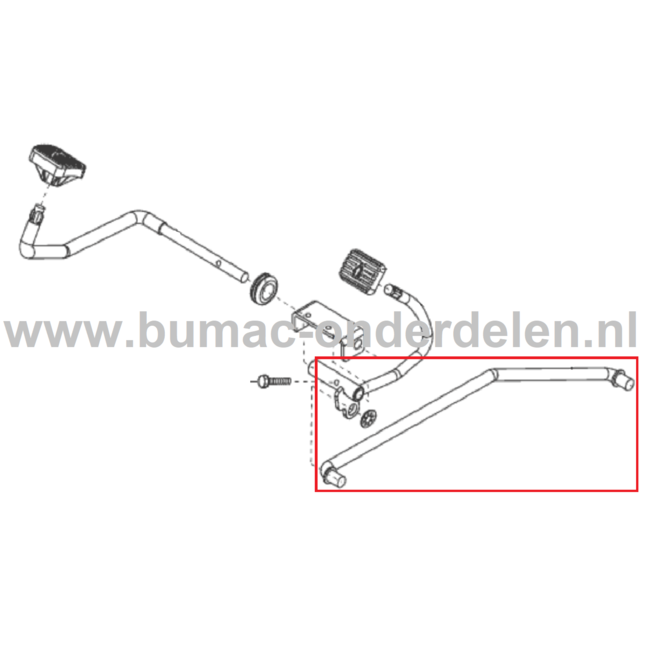 Verbindingstang Bedieningspedalen voor ALKO, SOLO Zitmaaiers, Tuintrekkers, Grasmaaiers Verbinddraadstang, Bedieningsstang, Verbinding Stang T20-102HD, T15-92HD, T18-102HD, T13-92.7HP, T13-92.5HD