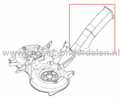 Uitwerptunnel 92 cm voor ALKO, SOLO Zitmaaiers, Tuintrekkers, Grasmaaiers Uitwerpkanaal, Grasbuis, Uitwerp Tunnel T15-92HD, T13-92HD, T13-92.7HP, T13-92.5HD