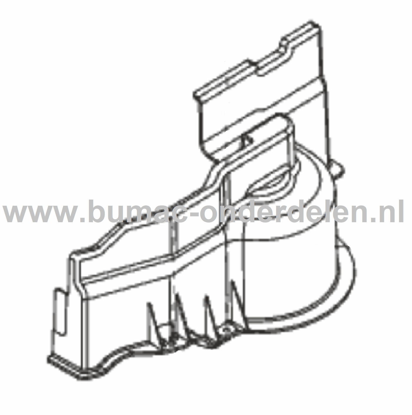 Beschermkap Rechts V-Snaar voor ALKO, SOLO Zitmaaiers, Tuintrekkers, Grasmaaiers Bescherm Kap, V Snaar Beschermer, Beschermkap T16-92HD, T16-92.7HD, T13-92HD, T13-92.7HP, T13-92.5HD
