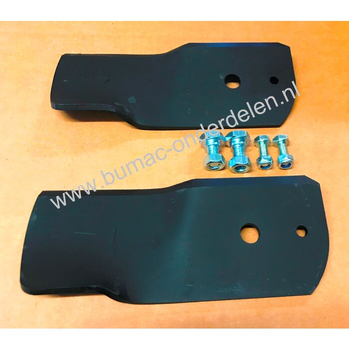 Maaimes Stiga Rechtsdraaiend per set voor 1 maaimes Lengte mestip 17 cm voor Frontmaaiers van Stiga, Caastel garden, Mountfield, Alpina Villa 92M, 107M, Park 92M, 107M