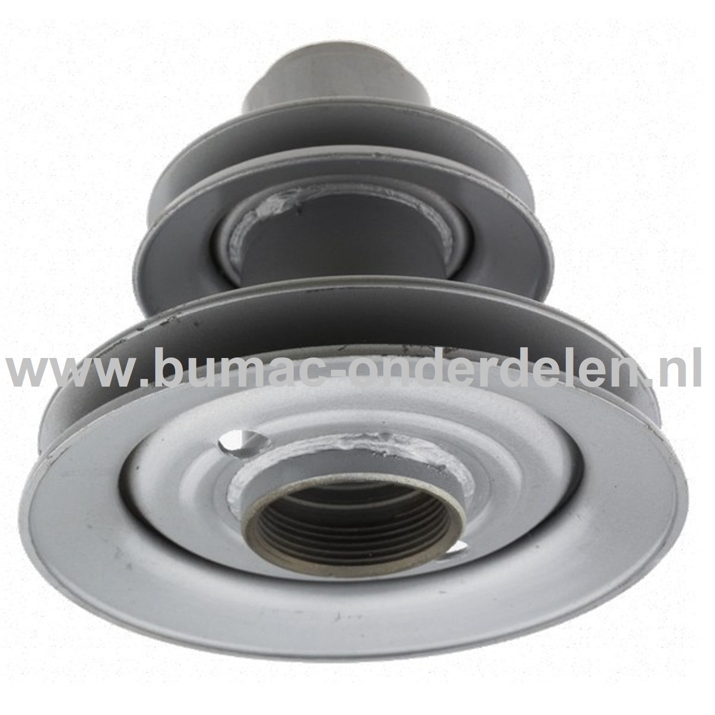 Dubbelle V-Snaar Poelie voor Husqvarna, Jonsered, Partner, McCulloch Zitmaaiers, Tuintrekkers, Grasmaaiers, Tuintracktoren Motorpoelie, Krukaspoelie, Pouly, Pouley  PR17, PR17 AWD, PROFLEX 1200, PROFLEX 18, PROFLEX 20, PROFLEX 21, PROFLEX 21 AWD, PROFLEX