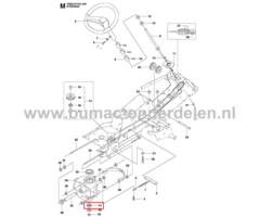 Kogellager voor Besturing Achter As op Husqvarna, Jonsered, Partner, McCulloch Zitmaaiers, Tuintrekkers, Grasmaaiers, Tuintracktoren Kogel Lager CS2512, PR17, PR17 AWD, PROFLEX 18, PROFLEX 20, PROFLEX 21, PROFLEX 21 AWD, PROFLEX 21 II, R 422 Ts, R 422 Ts