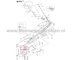Kogellager voor Besturing Achter As op Husqvarna, Jonsered, Partner, McCulloch Zitmaaiers, Tuintrekkers, Grasmaaiers, Tuintracktoren Kogel Lager CS2512, PR17, PR17 AWD, PROFLEX 18, PROFLEX 20, PROFLEX 21, PROFLEX 21 AWD, PROFLEX 21 II, R 422 Ts, R 422 Ts