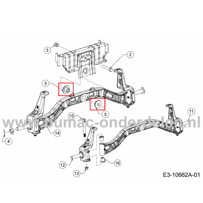 Stalen Lagerbus 25,4x13x19,3 mm voor MTD, Yardman, Wolf, Cub Cadet Elektrische Zitmaaiers, Tuintrekkers, Stalen Lager Bus, 106.185H, 106.220 HP, 106.230H, 95.165H, 95.180H, GLTT165.95H, GLTT180.106H, XT1547, XT3QS127, XT3QS137, LX42KH, LX46, LX50, LX54