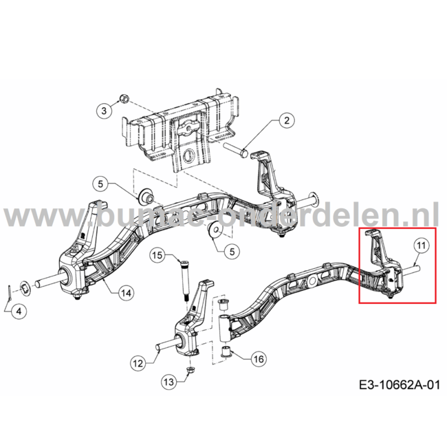 Fusee Links voor MTD, Yardman, Wolf, Cub Cadet Elektrische Zitmaaiers, Tuintrekkers Wielas, Fusee 106.220 H 106.220 HP, 95.180 H, GLTT 165.95 H, GLTT 180.106 H, XT3 QS127, XT3 QS137, XT2 PS107, XT2 PS117, XT2 QS117, XT2 QR106,