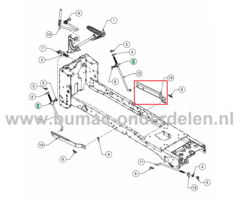 Stang Ophanging Maaidek voor MTD, Yardman, Wolf, Cub Cadet Elektrische Zitmaaiers, Tuintrekkers Verbindingsstang XT3 QS127, XT3 QS137, XT1 OS107, XT2 PS107, XT2 PS117, XT2 QS117, XT1 OR106, XT2 QR106, XT3 QR106, XT1 OR95, XT2 PR95, XT1 OS96, XT2 PS117I, X