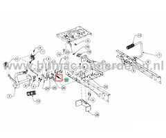 Veer voor Pedaal op MTD, Yardman, Wolf, Cub Cadet Elektrische Zitmaaiers, Tuintrekkers Pedaalveer, Trekveer XT2 ES107