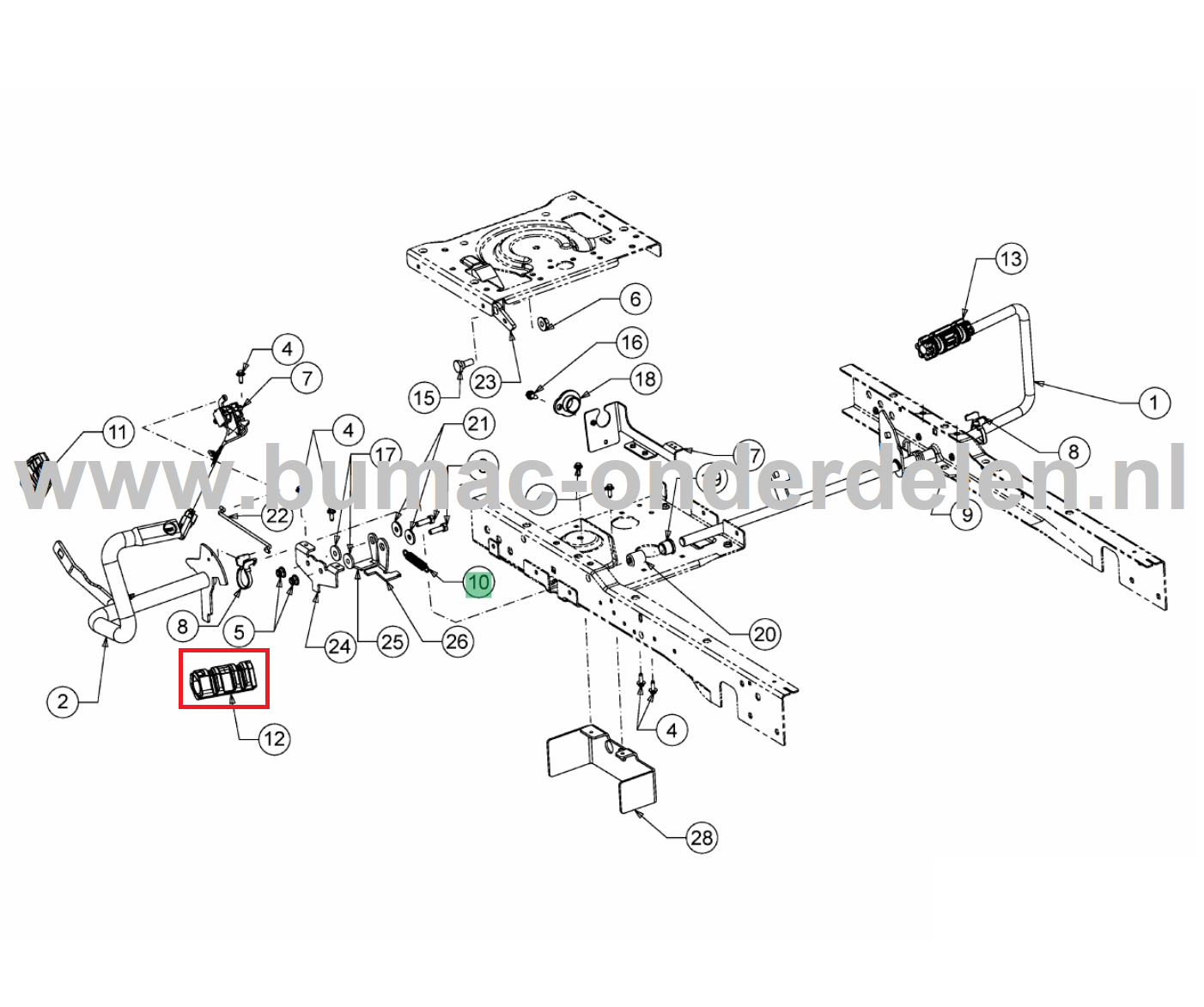 Rubber voor Gaspedaal MTD, Yardman, Wolf, Cub Cadet Elektrische Zitmaaiers, Tuintrekkers 106.185 H, 106.220 H, 106.220 HP, 106.230 H, 95.165 H, 95.180 H, GLTT 165.95 H, GLTT 180.106 H, XT1 547, XT3 QS127, XT3 QS137, LX 42" KH, LX 46", LX 50", LX 54", XT1