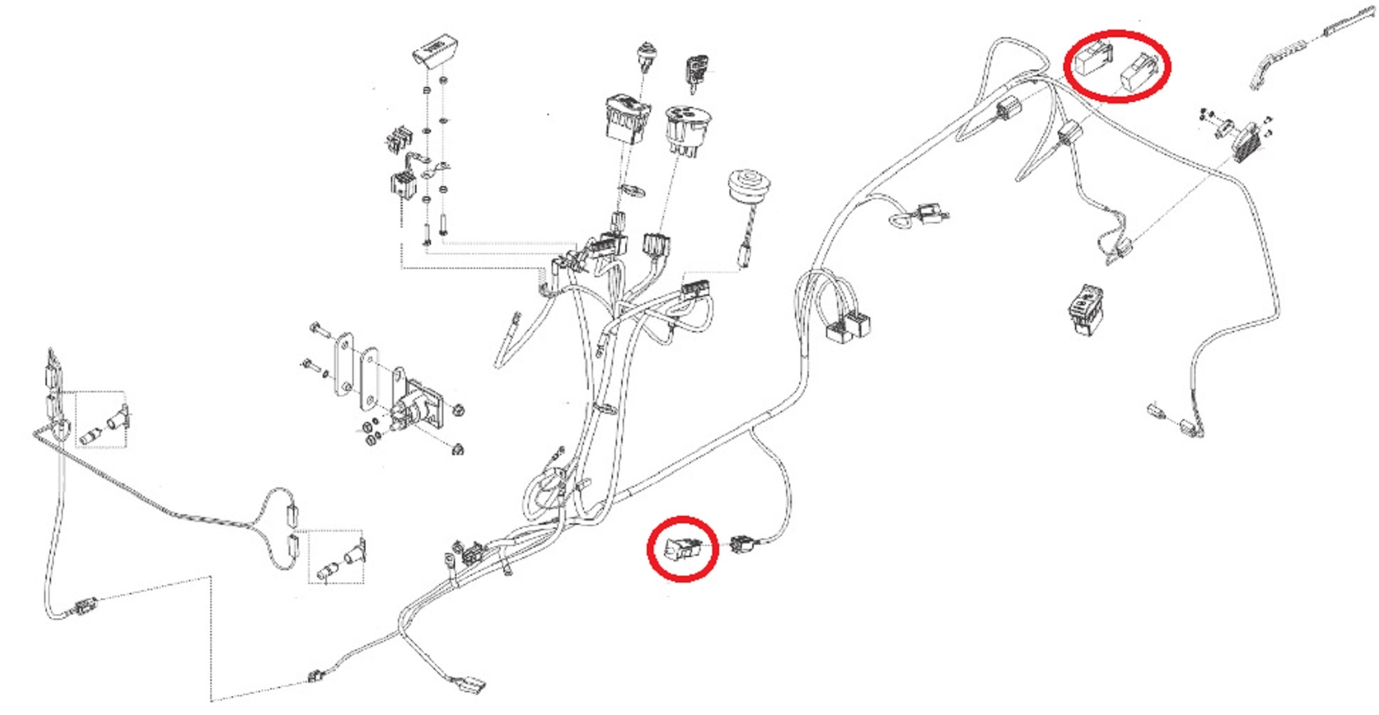 Schakelaar voor ALKO, SOLO, BRILL Zitmaaiers, Trekkers, Tuintrekkers Schakelbox, Schakeldoos T20-105.5 HDE V2, T22-125.5 HDE V2