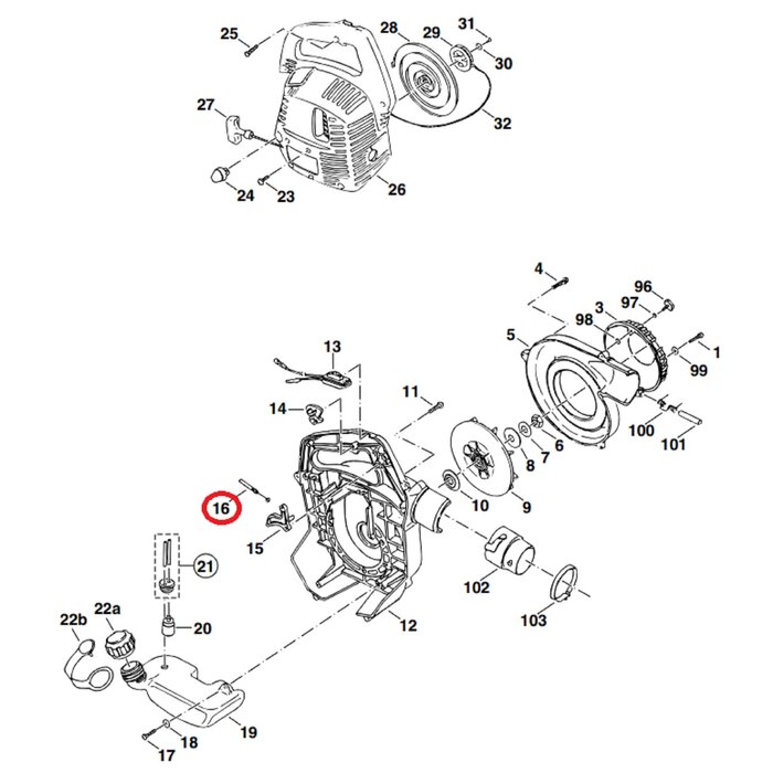 Gaskabel voor DOLMAR, MAKITA, ROBIN Bladblazers, Bladvegers, Blowers Aandrijfkabel, Kabel PB250, RBL250
