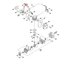 Kabel voor DOLMAR, MAKITA, ROBIN PB250, RBL250 op Bladblazers Kabel PB-250, RBL 250, onderdeel